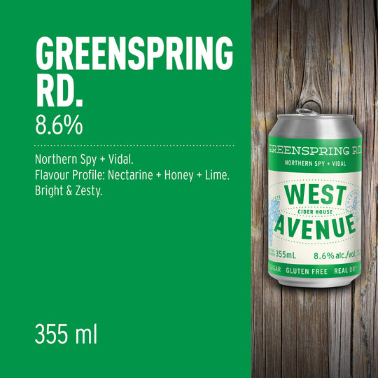 West Avenue Cider - Greenspring Rd. 355ml