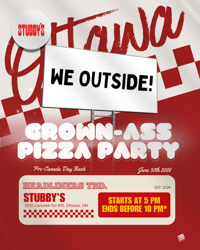 Grown-Ass Pizza Party is Coming to Canotek