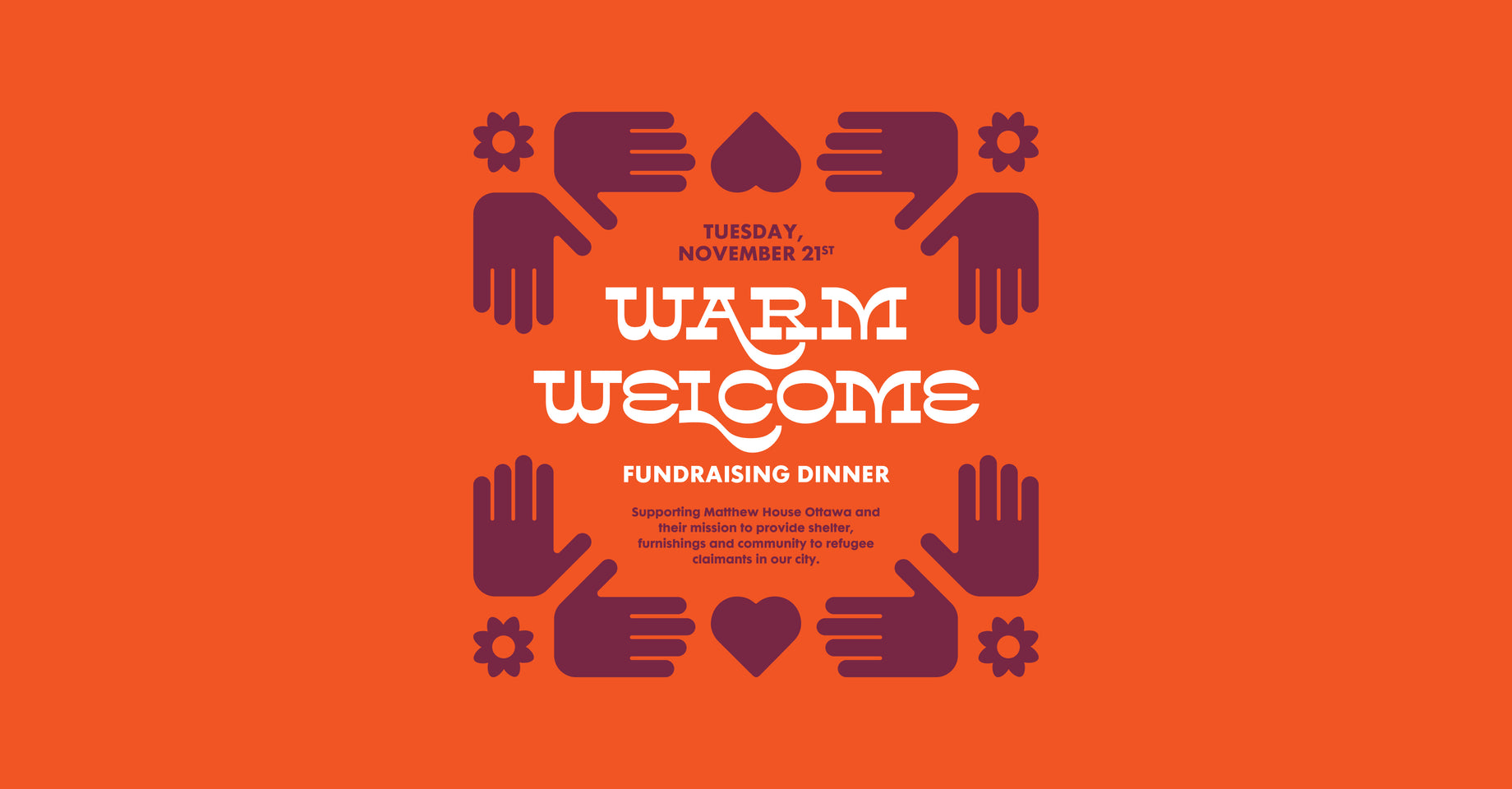 Warm Welcome: A Fundraising Dinner for Matthew House Ottawa