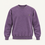 Washed purple Dominion City Heritage Goose crewneck with a small embroidered Canada goose on the left chest.